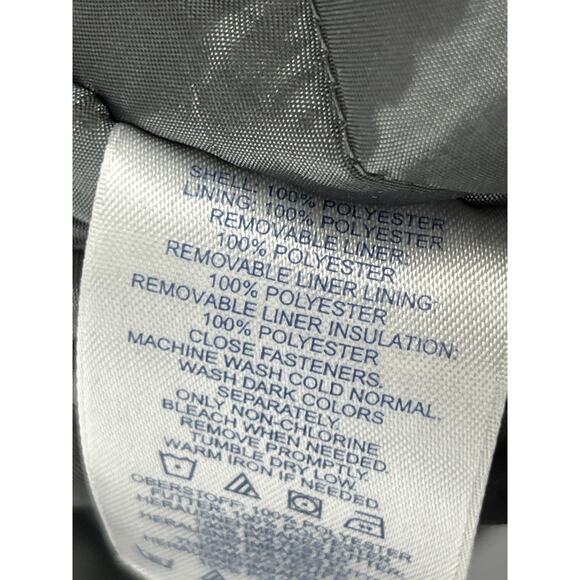 LANDS END Coat Womens M Quilted Softshell Trench Raincoat Argyle Lined Black - Picture 11 of 16